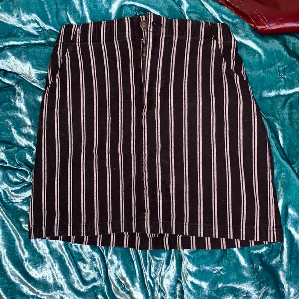 striped cotton skirt